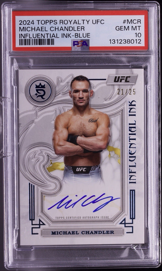 2024 Topps Royalty UFC Michael Chandler Influential Ink AUTO /25 PSA 10 Pop 1 🔥