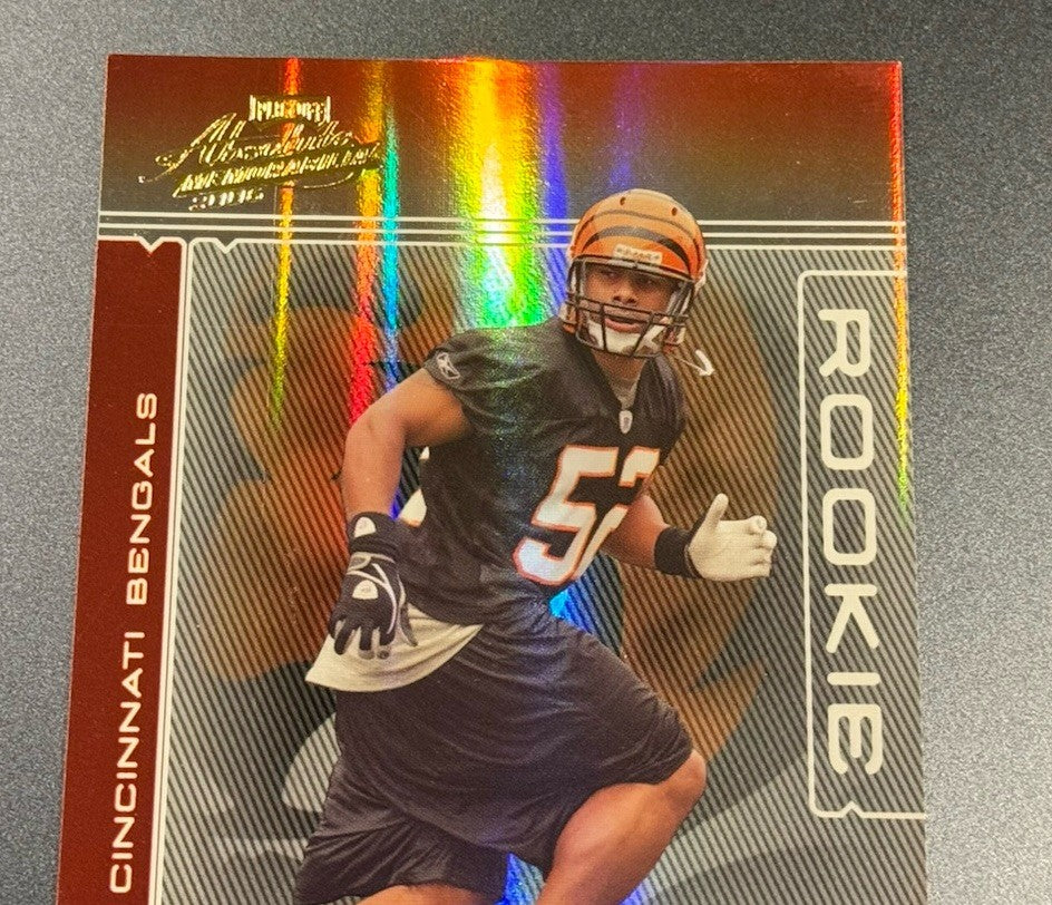 2006 Playoff Prestige A.J. Nicholson Rookie #193 • Bengals LB • Serial #’d /999