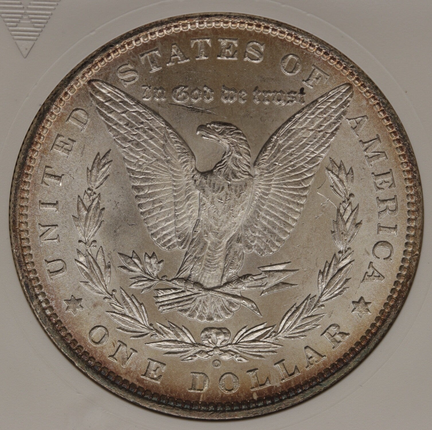 1880 8/7-O Morgan Silver Dollar ANACS MS62 Top 100 VAM-6A Overdate Variety Gem