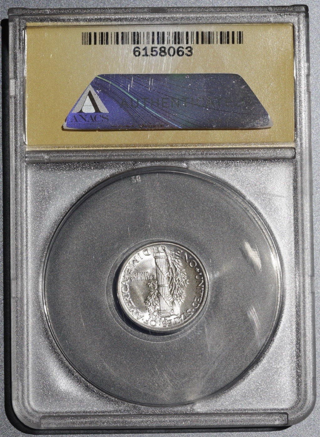 1941-D Mercury Dime ANACS MS 67 FSB • Full Split Bands • Lustrous Gem
