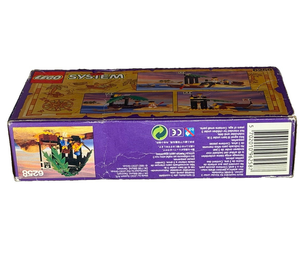1992 LEGO Pirates Smuggler's Shanty 6258 NEW SEALED Vintage Box Wear Shark