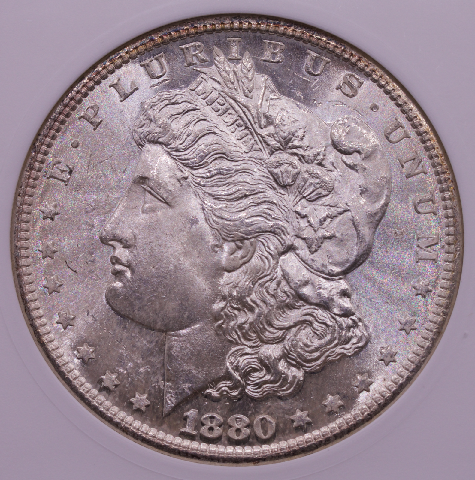 1880/79-S $1 Morgan Silver Dollar ANACS MS64 TOP 100 VAM-8 Med S