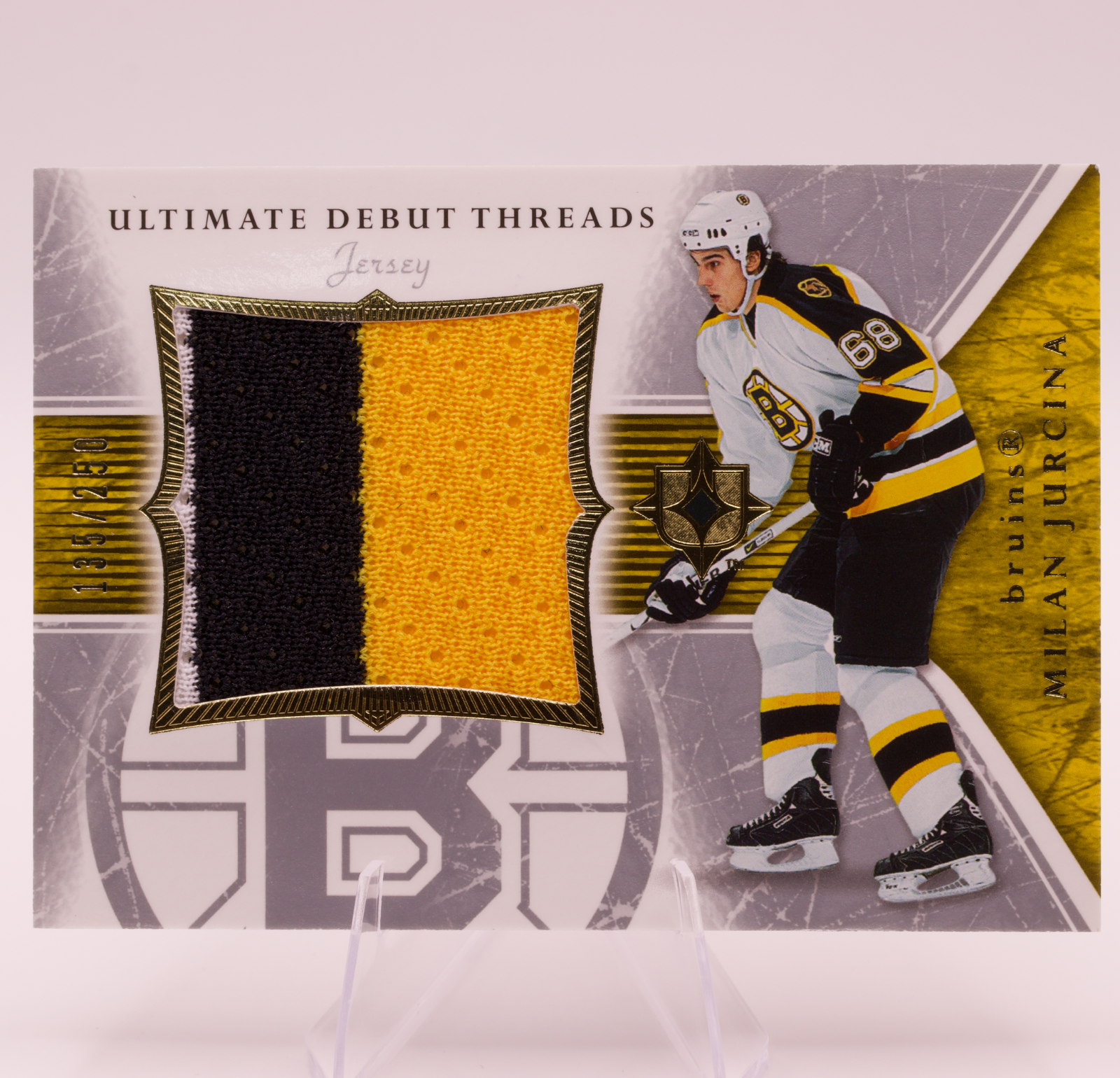 2005-06 UD Ultimate Collection Milan Jurcina Debut Threads Jersey /250 Bruins