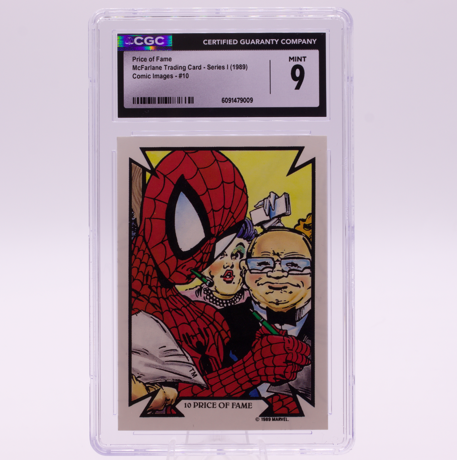1989 Comic Images Todd McFarlane Price of Fame #10 CGC 9 MINT Marvel
