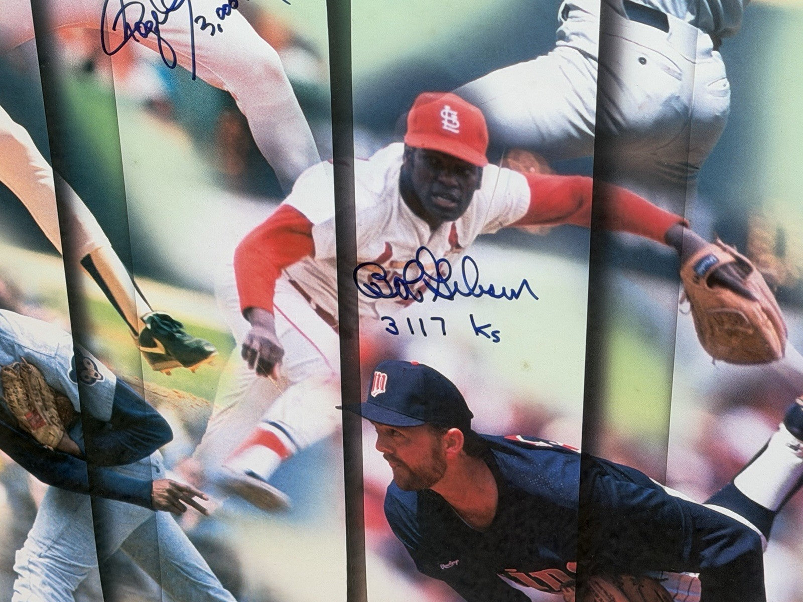 3000 Strikeout Club Signed Print /100 Nolan Ryan Seaver Carlton Clemens Gibson