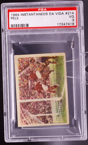 1964 Instantaneos Da Vida #214 Pele PSA 3 VG Milan Intercontinental Cup Soccer