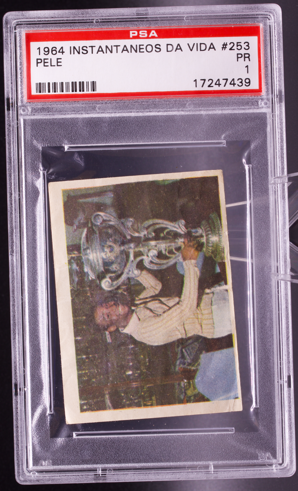 1964 Instantaneos Da Vida #253 Pele PSA 1 PR Santos Trophy Soccer Card