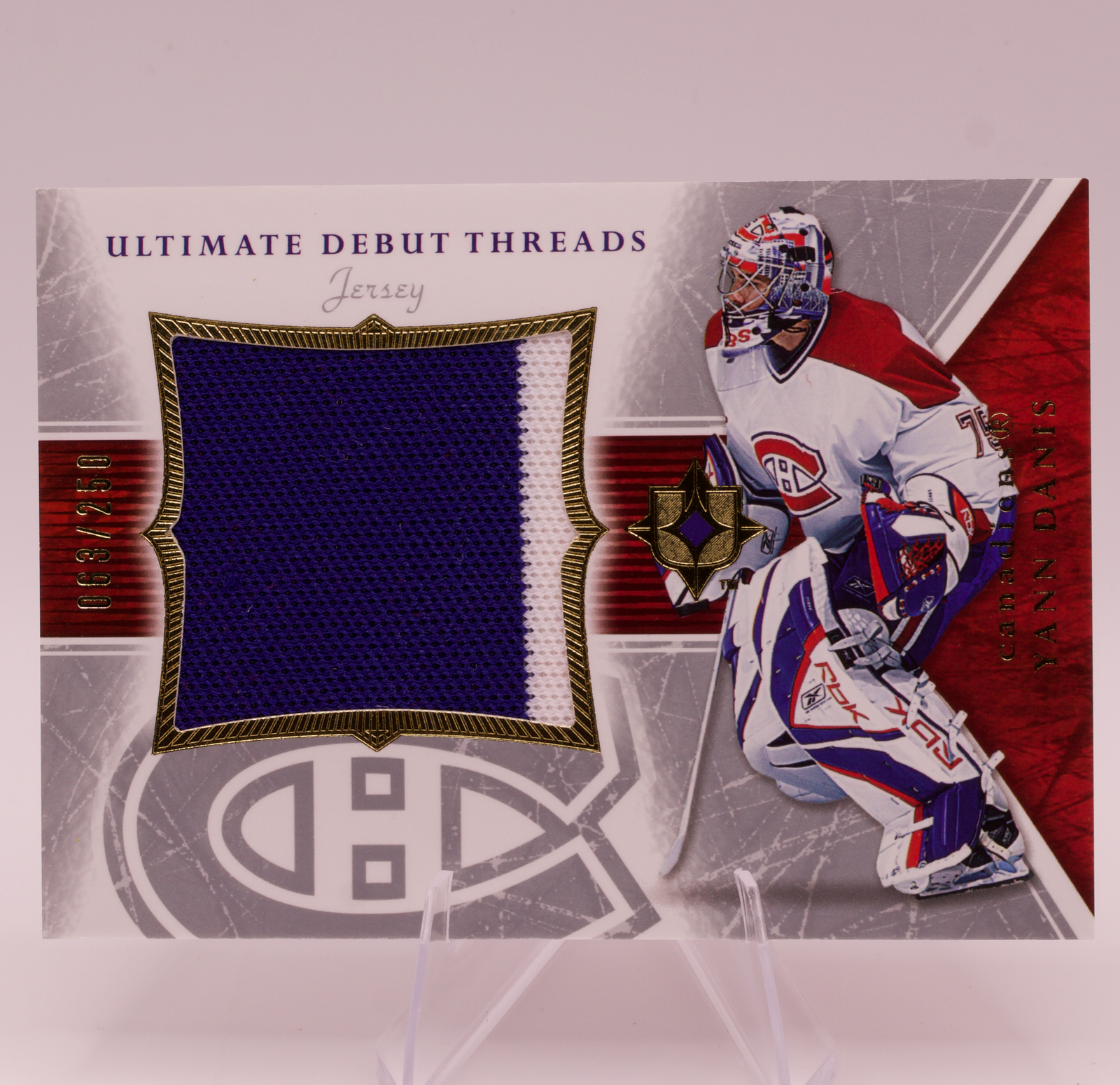 2005-06 Upper Deck Ultimate Collection Yann Danis Debut Threads Jersey /250