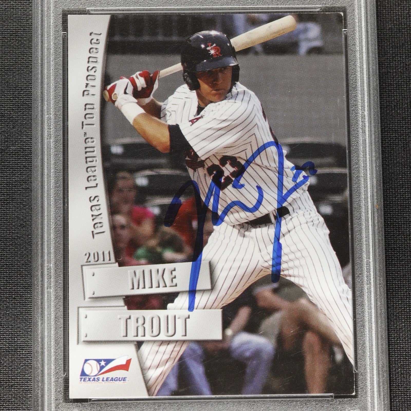 2011 Grandstand Mike Trout Auto • Texas League Top Prospect • PSA/DNA Authentic