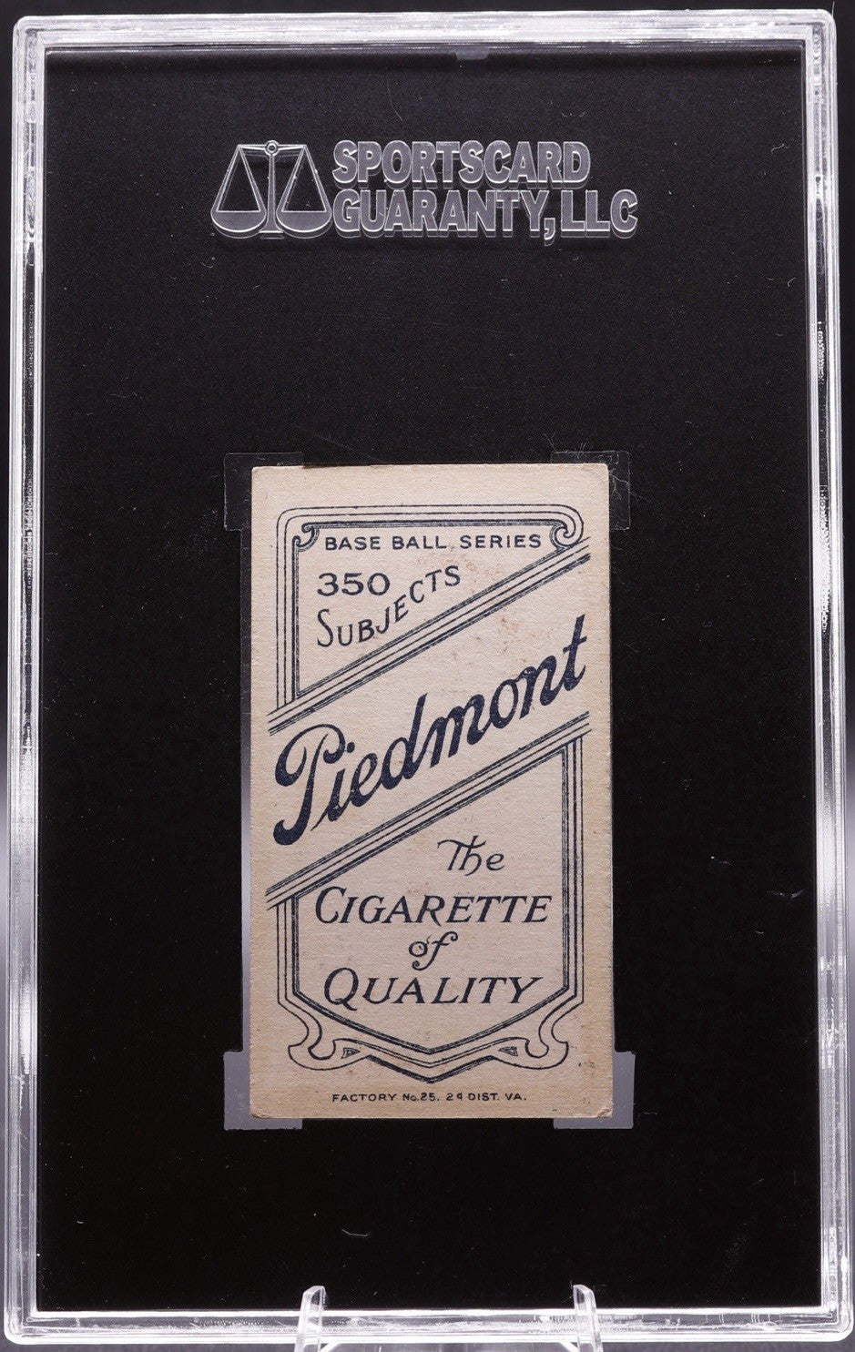 1909 - 1910  T206 George  Perring Piedmont  SGC  5  EX Cleveland Portrait