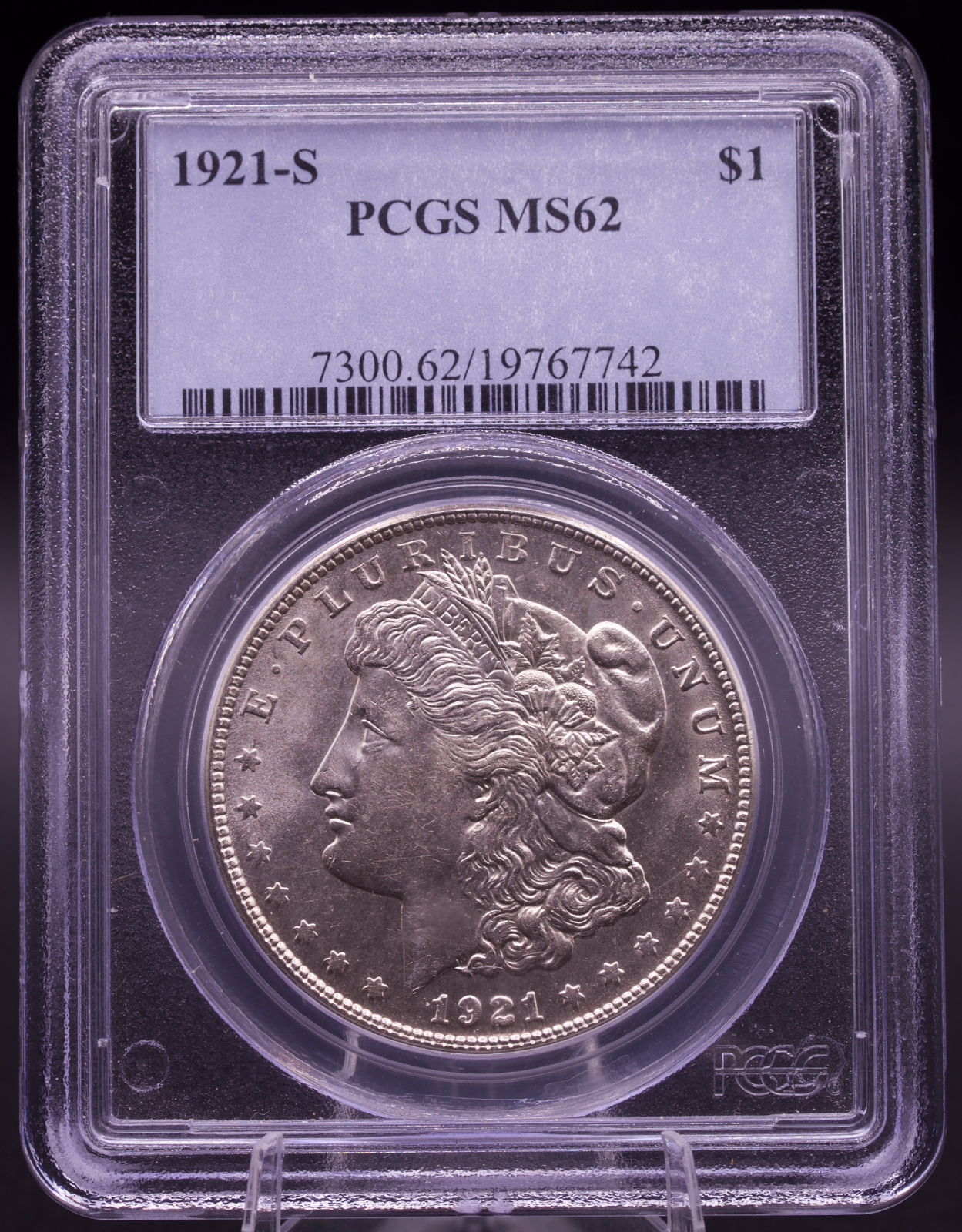 1921-S Morgan Silver Dollar PCGS MS62 VAM-1K Gouge I to Wreath