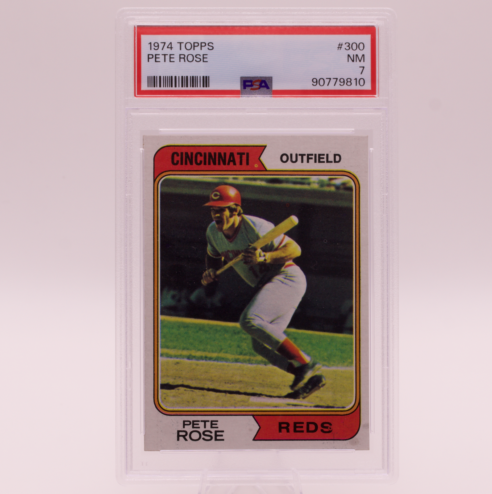 1974 Topps Pete Rose #300 PSA 7 NM Cincinnati Reds Vintage Baseball Card