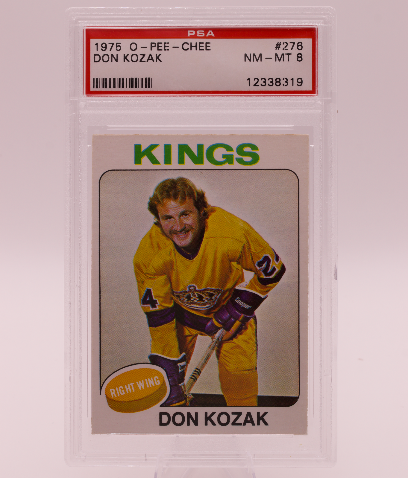 1975 O-Pee-Chee #276 Don Kozak PSA 8 NM-MT Los Angeles Kings Vintage Hockey