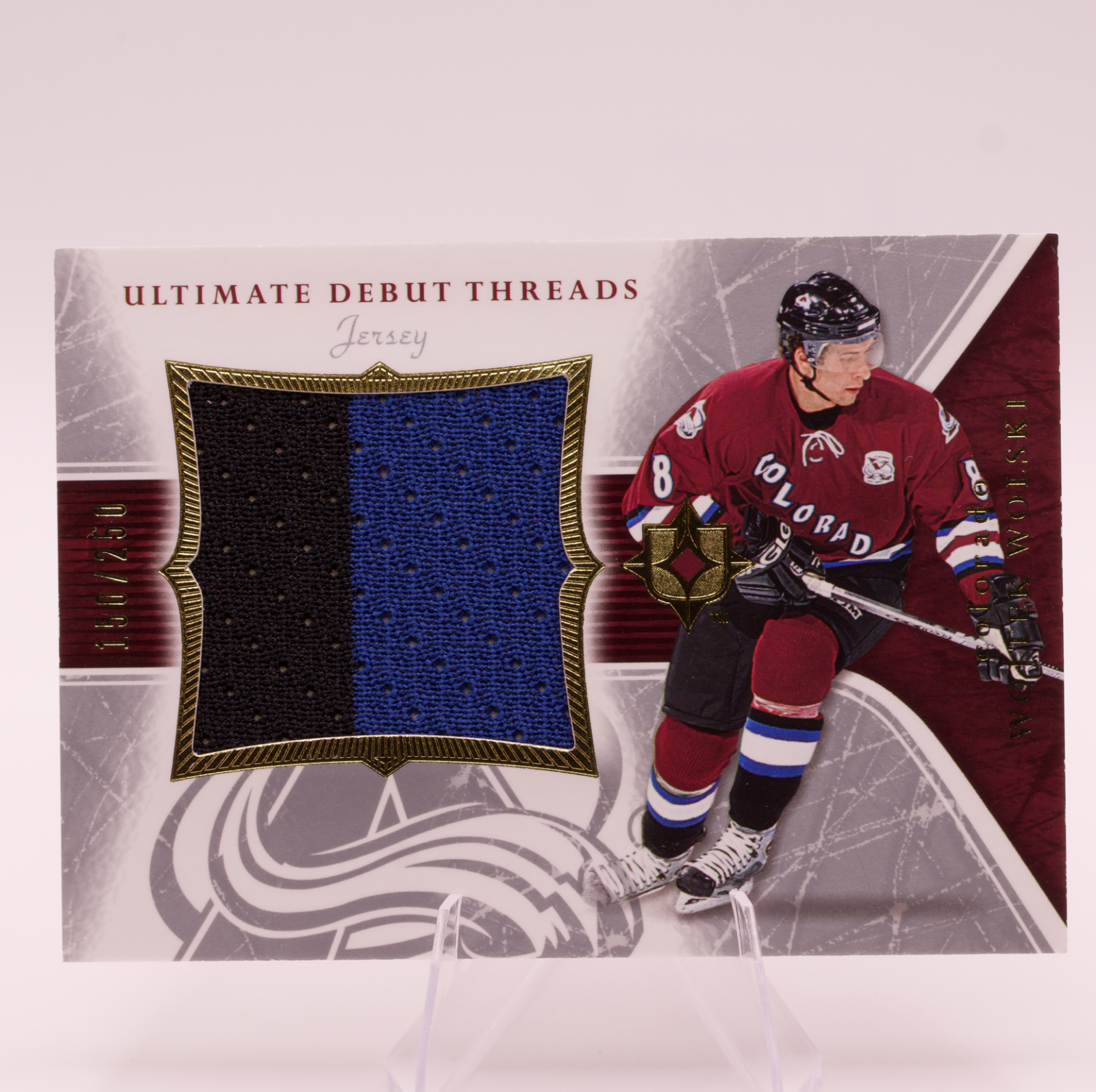 2005-06 Upper Deck Ultimate Collection Wojtek Wolski Debut Threads Jersey /250