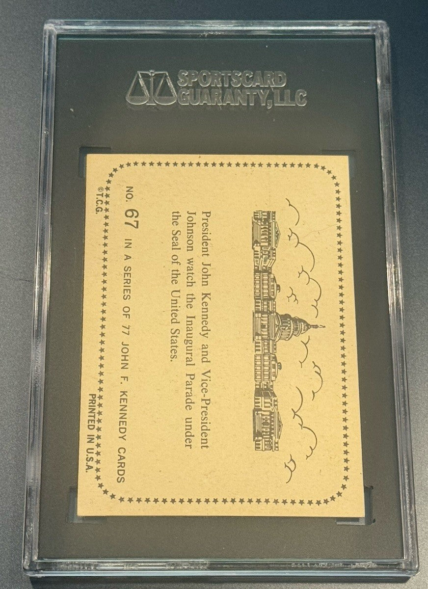 🦅 1964 Topps JFK #67 SGC 6 • Inauguration Day • Presidential Seal Backdrop