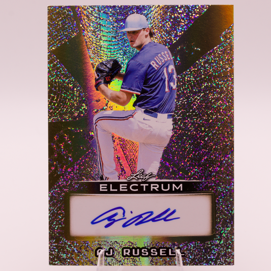 2026 Leaf Electrum AJ Russell Auto 1/1 BA-AJR Rangers Autograph Tennessee RHP