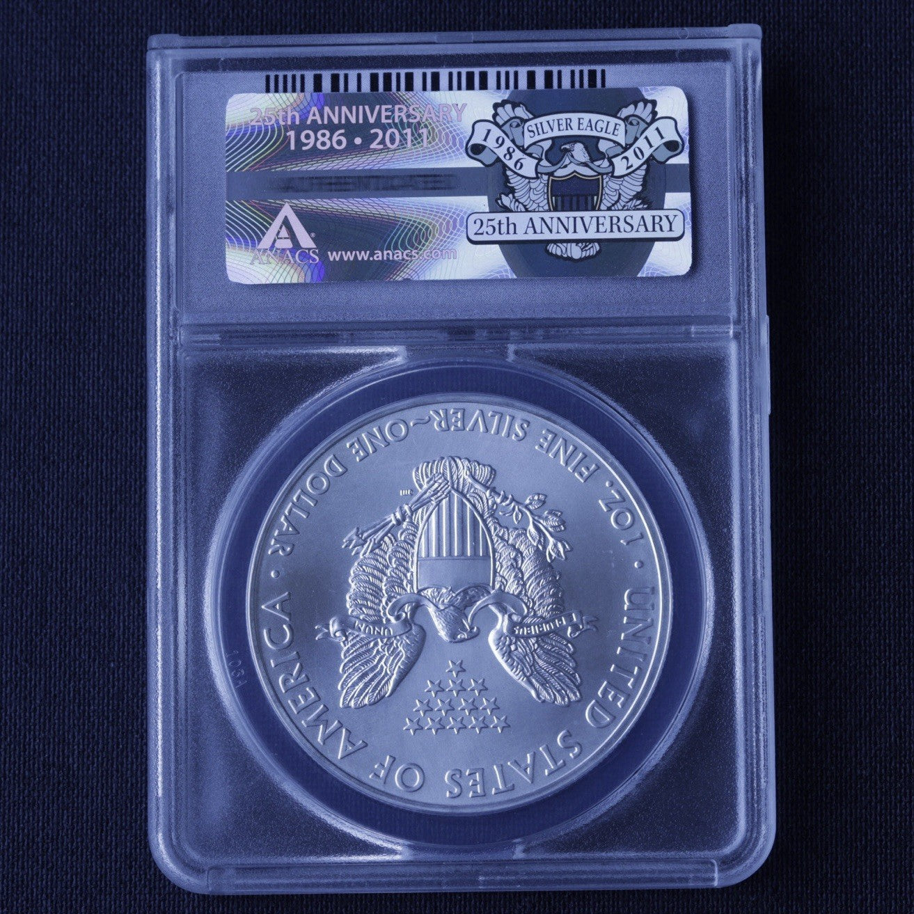 ANACS MS70 2011-(S) American Silver Eagle Dollar First Day Issue #2201 of 3429