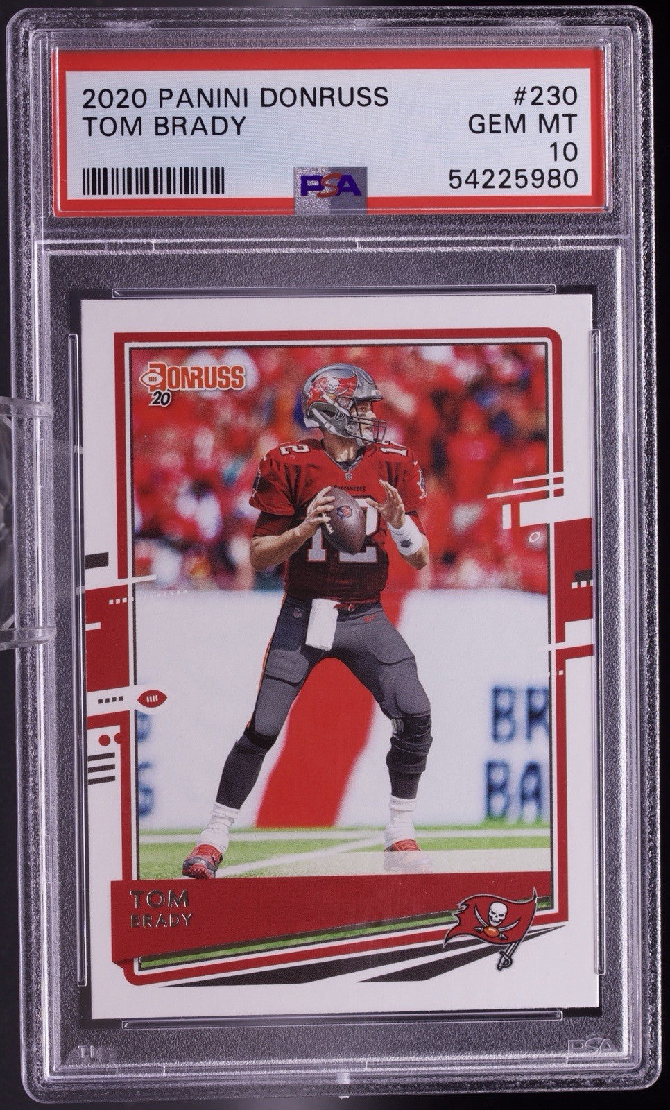 2020 Panini Donruss Tom Brady #230 PSA Gem Mint 10 Buccaneers Debut