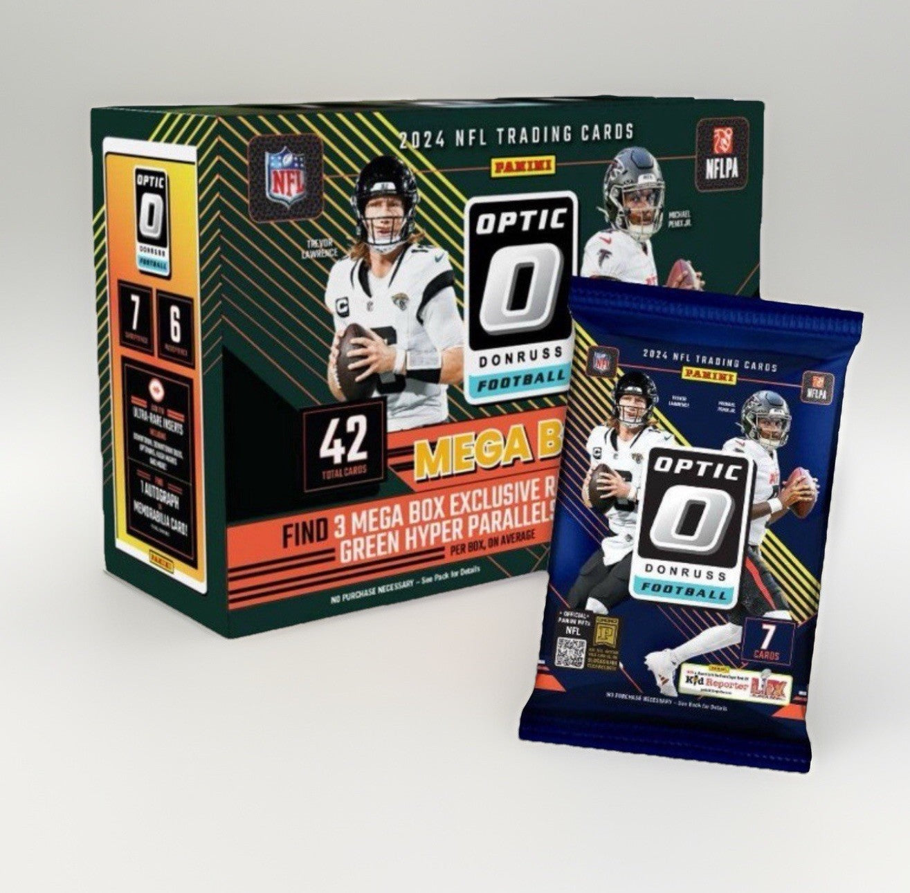 2024 Donruss Optic Football Mega Box – Factory Sealed NFL Cards NEW