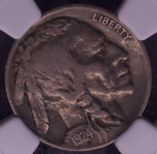 1924-D Buffalo Nickel NGC VF20 Denver Mint 5C