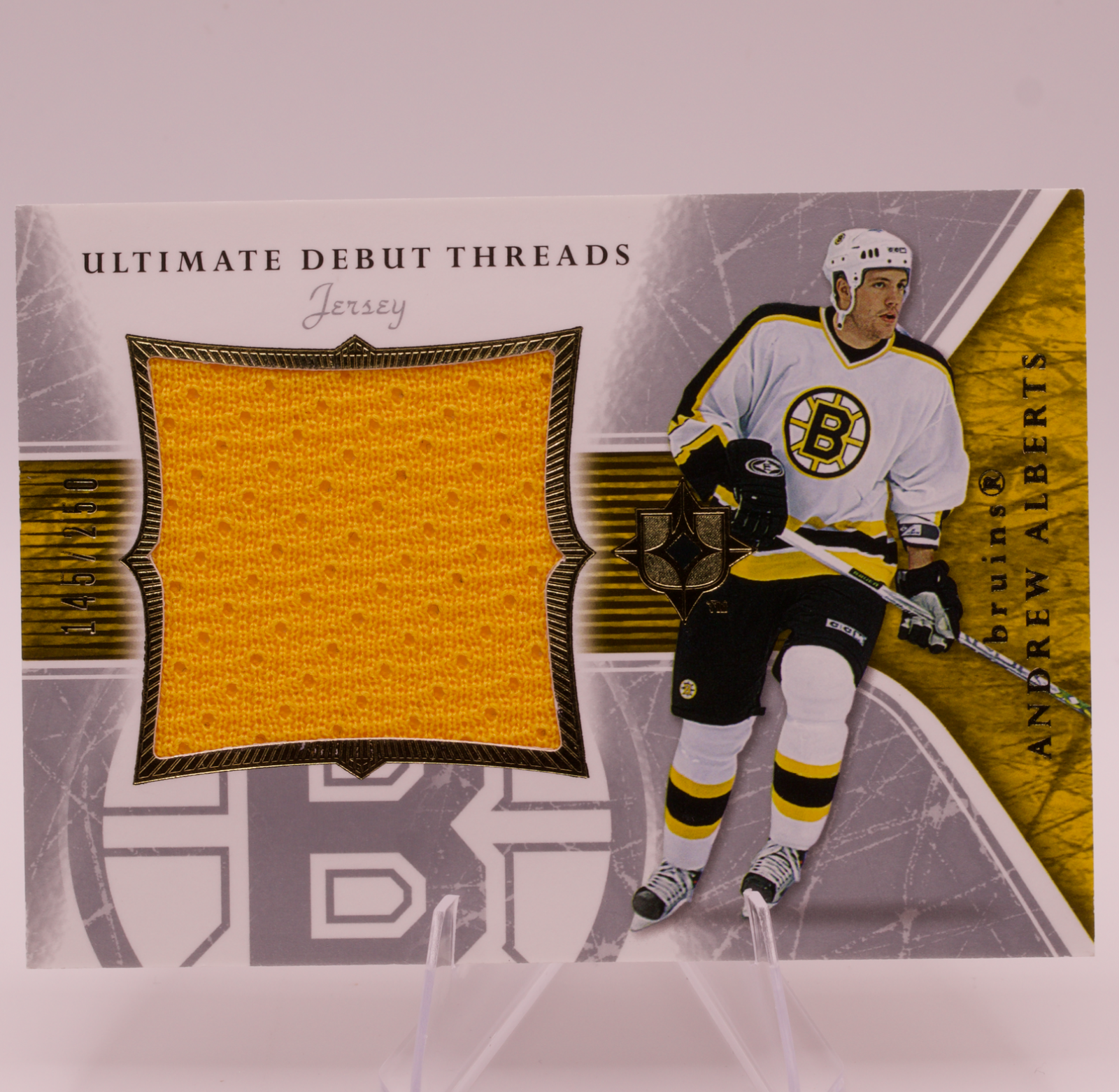 2005-06 Upper Deck Ultimate Collection Andrew Alberts Debut Threads Jersey /250