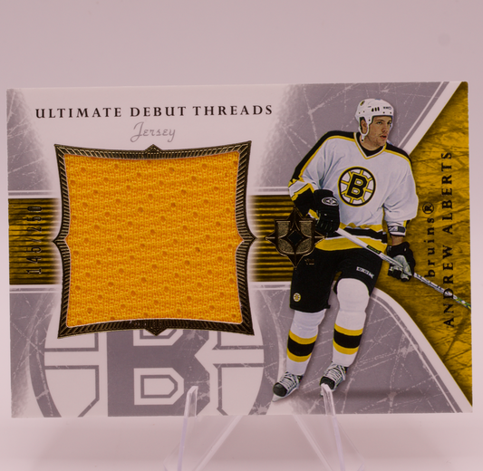 2005-06 Upper Deck Ultimate Collection Andrew Alberts Debut Threads Jersey /250
