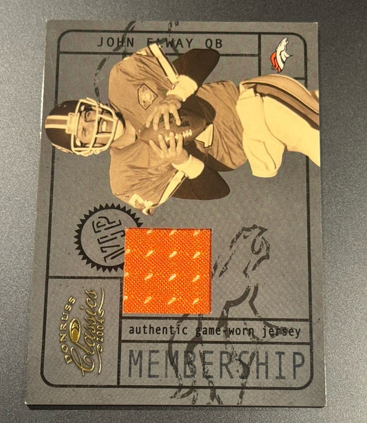 2004 Donruss Classics John Elway Jersey Relic /250 • Game-Worn • Broncos HOF QB 