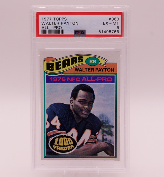 1977 Topps #360 Walter Payton All-Pro PSA 6 EX-MT Chicago Bears HOF Football