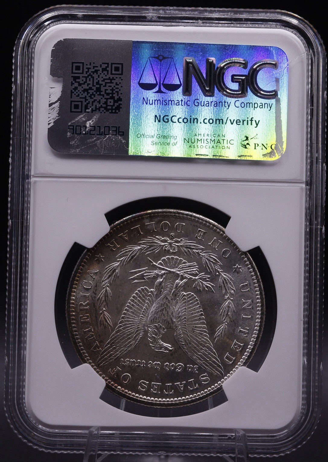 1881-S Morgan Silver Dollar NGC MS64 San Francisco Mint Choice Unc Coin Toned