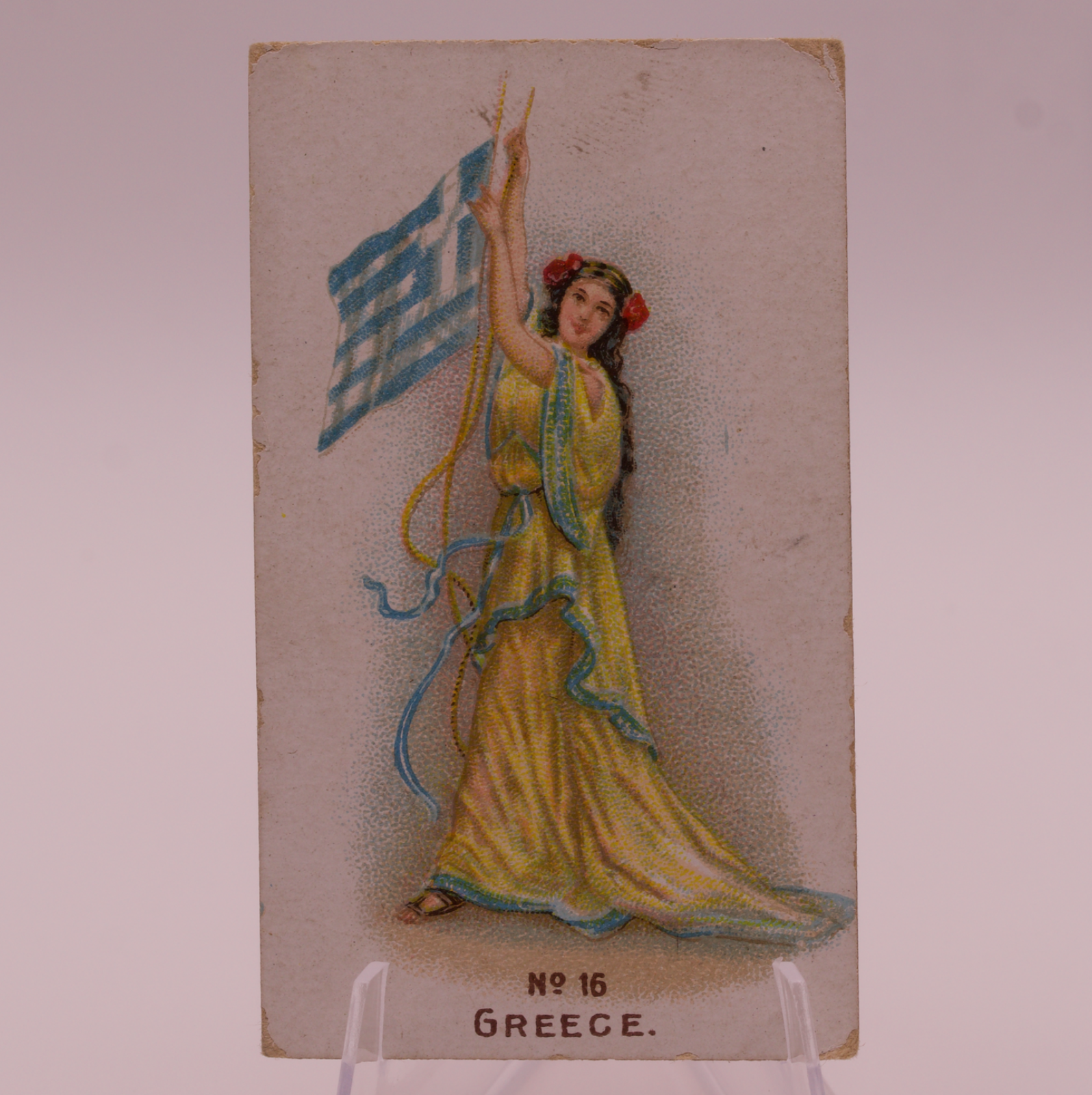Antique Wills Scissors Cigarettes Card No 16 Greece W.D. & H.O. Wills Bristol