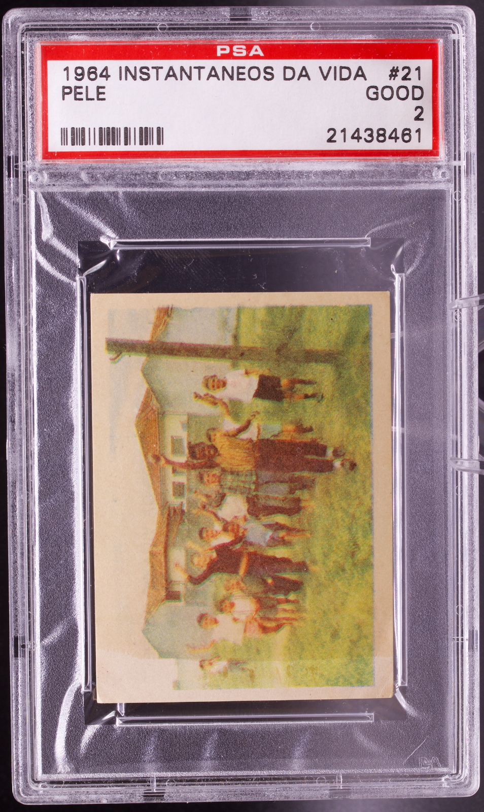 1964 Instantaneos Da Vida #21 Pele PSA 2 GOOD Sete Setembro Youth Soccer Card