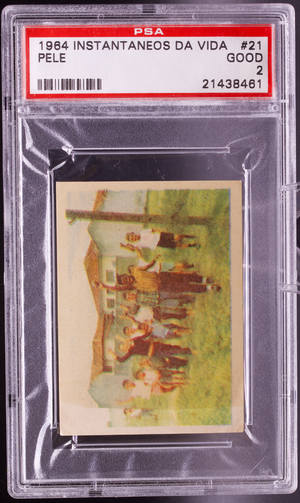 1964 Instantaneos Da Vida #21 Pele PSA 2 GOOD Sete Setembro Youth Soccer Card