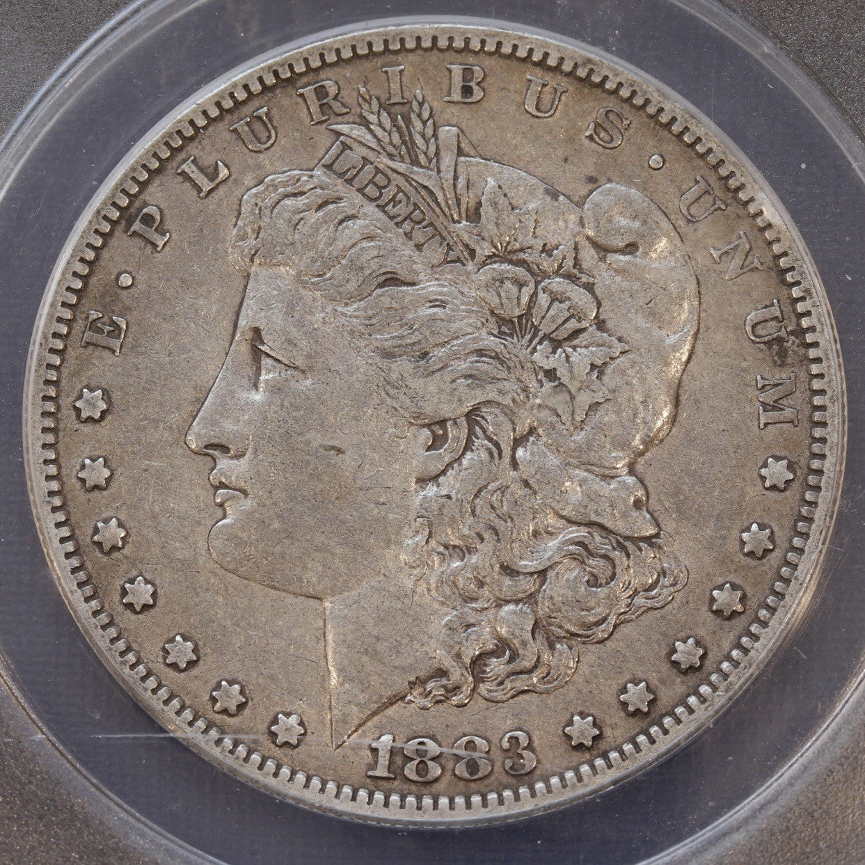 1883-S Morgan Silver Dollar $1 ANACS VF35  • Semi key Date • San Francisco Mint