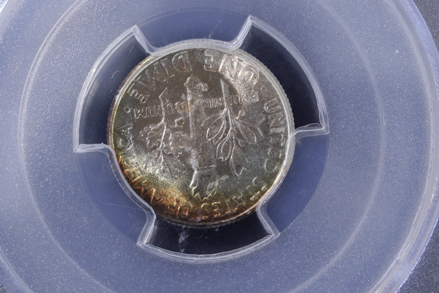 1954-S Roosevelt Dime PCGS MS66 • Vibrant Toning • San Francisco Mint