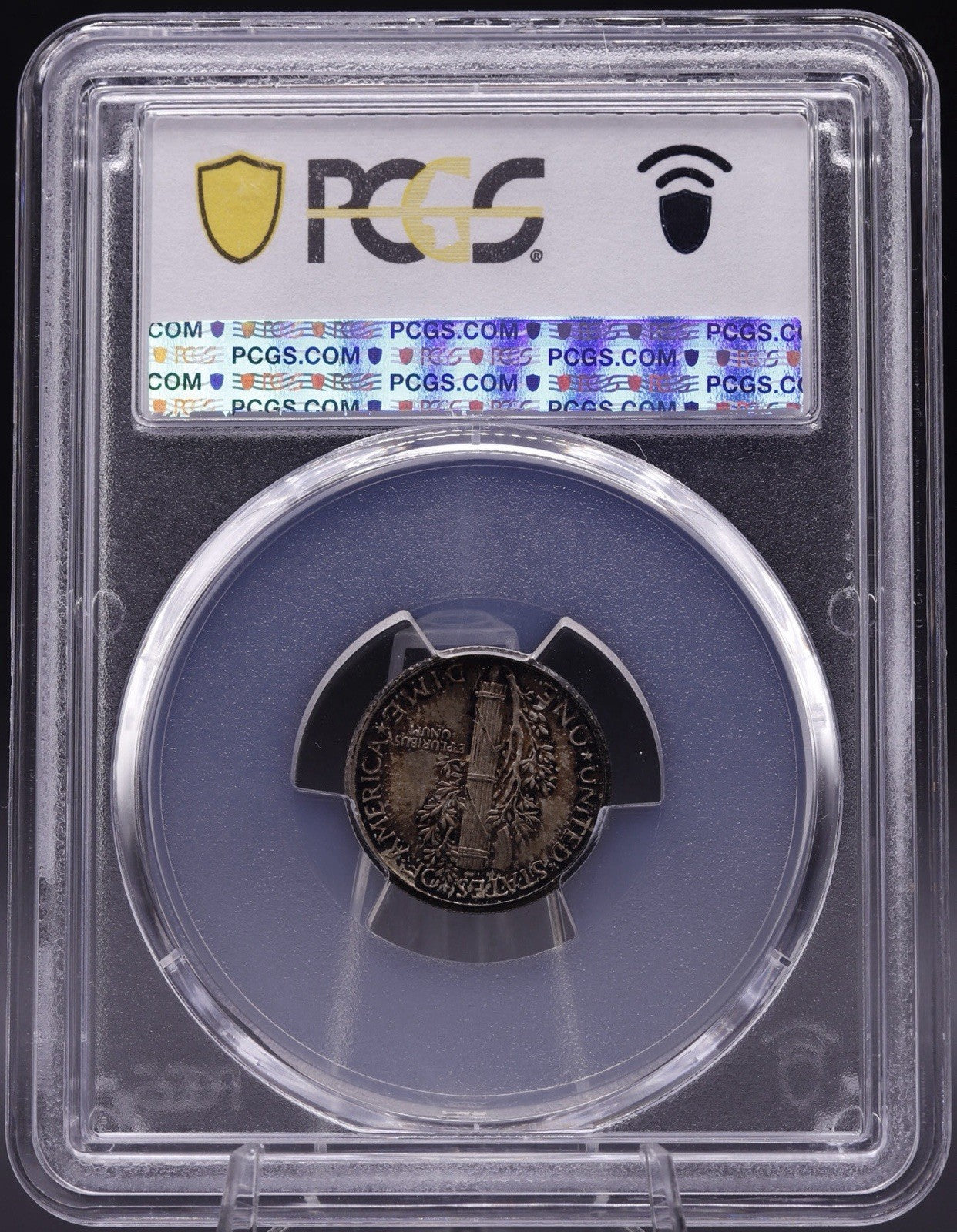 1926 Mercury Dime 10C PCGS MS64FB Toned Choice Unc Full Bands Silver