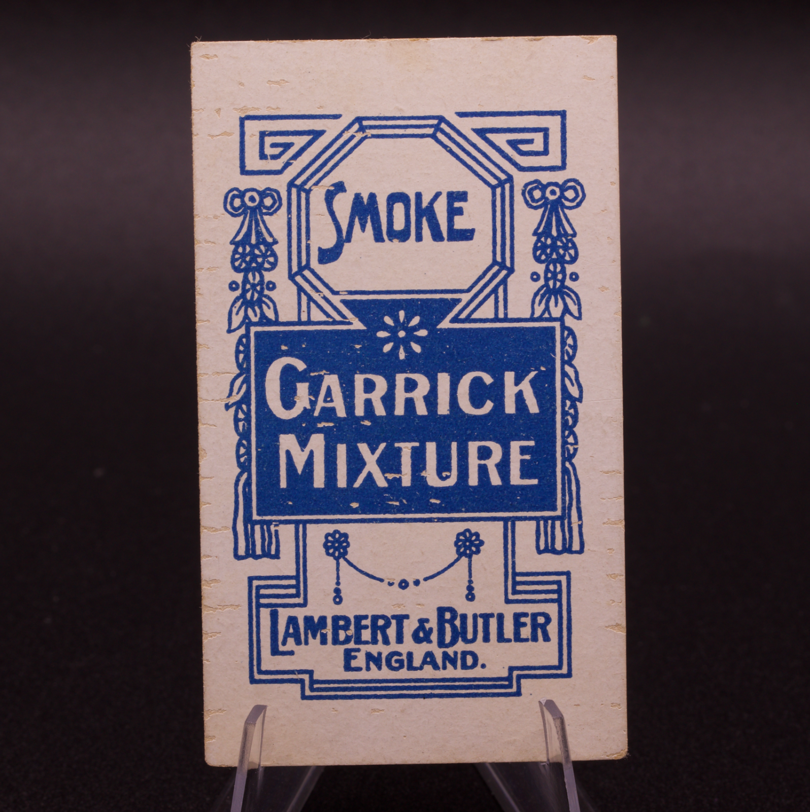 Lambert & Butler Flag Girls of All Nations Denmark Garrick Mixture Tobacco Card