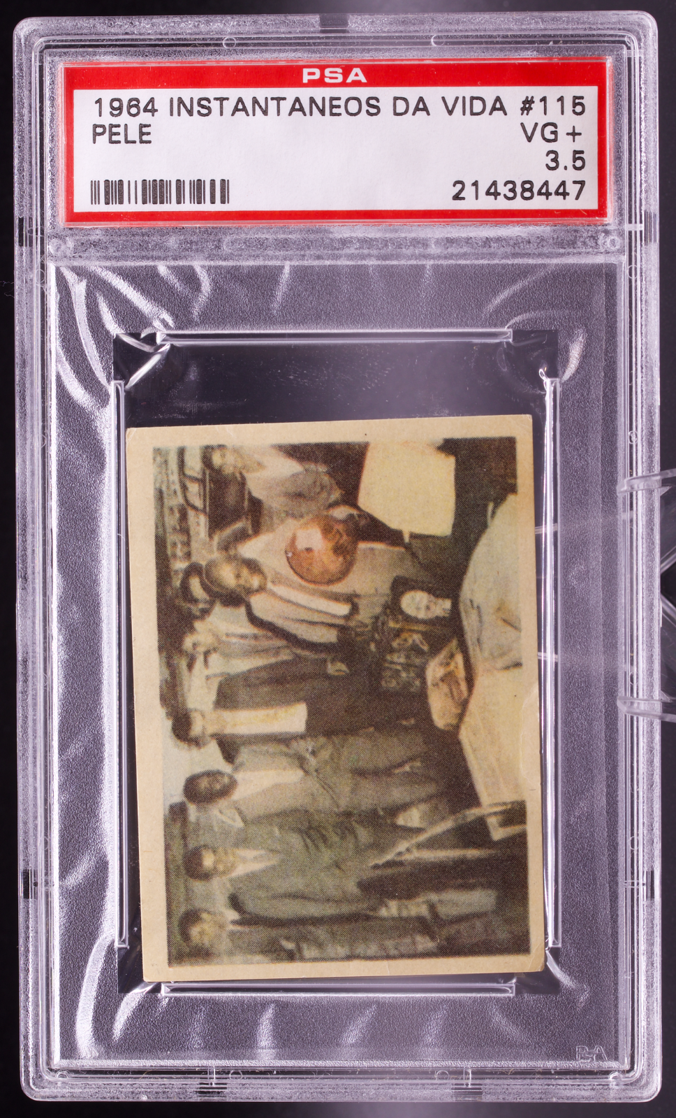 1964 Instantaneos Da Vida Do Rei Pele #115 Pele PSA 3.5 VG+ World Cup Match Ball