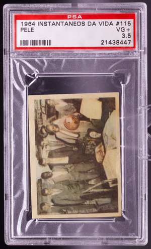 1964 Instantaneos Da Vida Do Rei Pele #115 Pele PSA 3.5 VG+ World Cup Match Ball