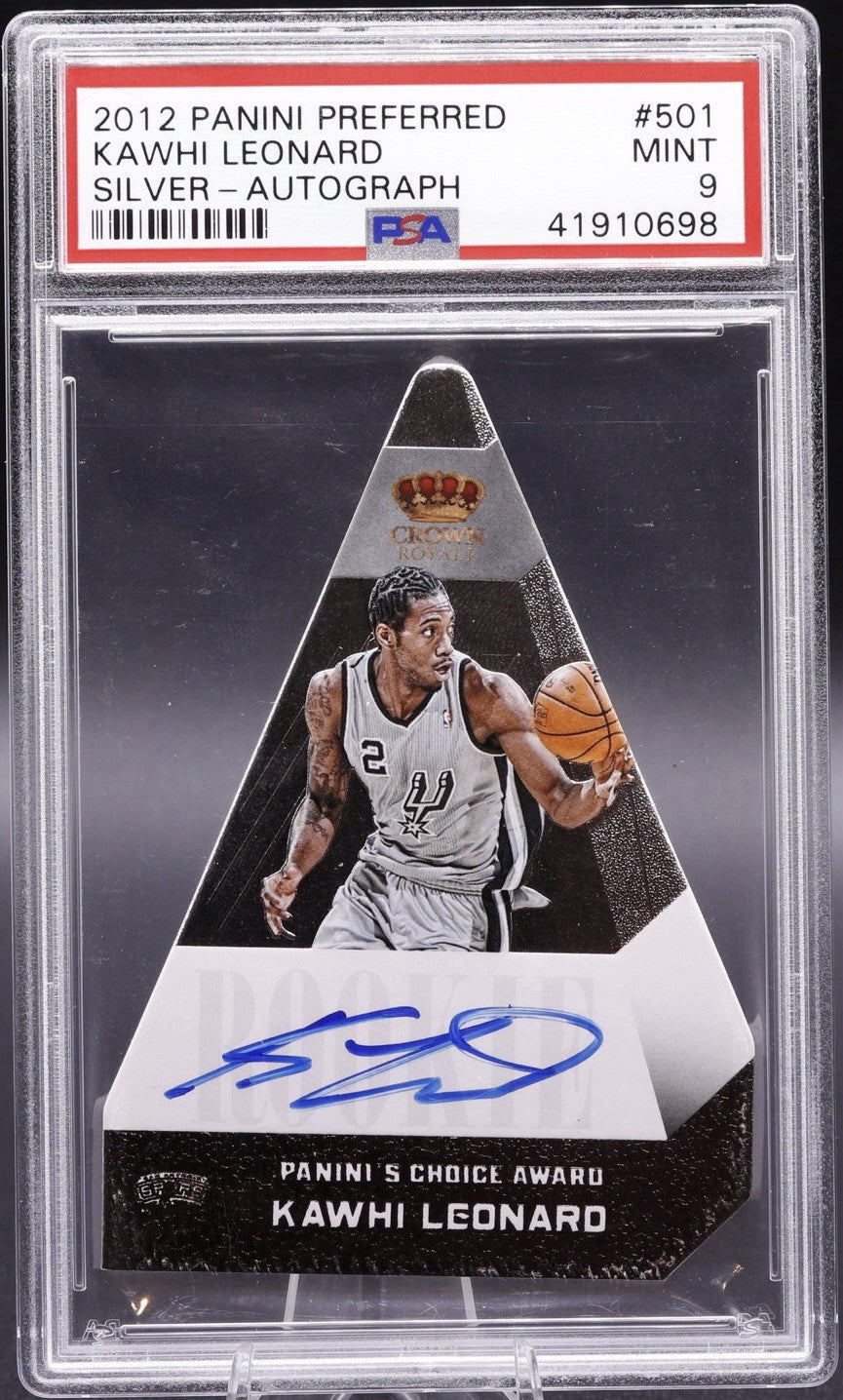 2012 Panini Preferred Kawhi Leonard Silver Autograph 14/25 PSA 9 Mint Spurs Auto