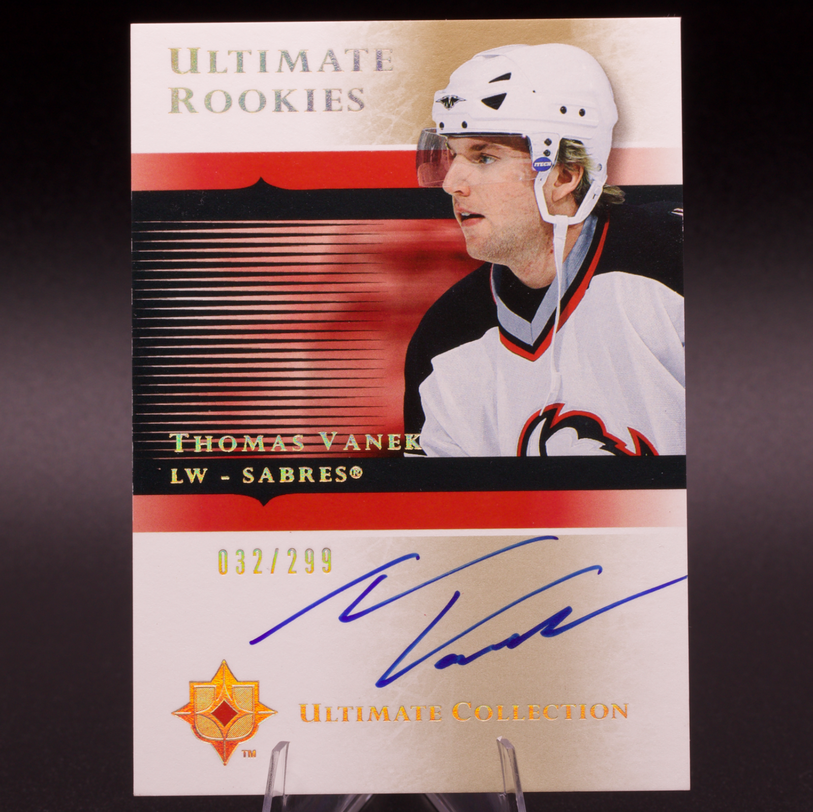 2005-06 UD Ultimate Collection Thomas Vanek Rookie Auto /299 Buffalo Sabres RC