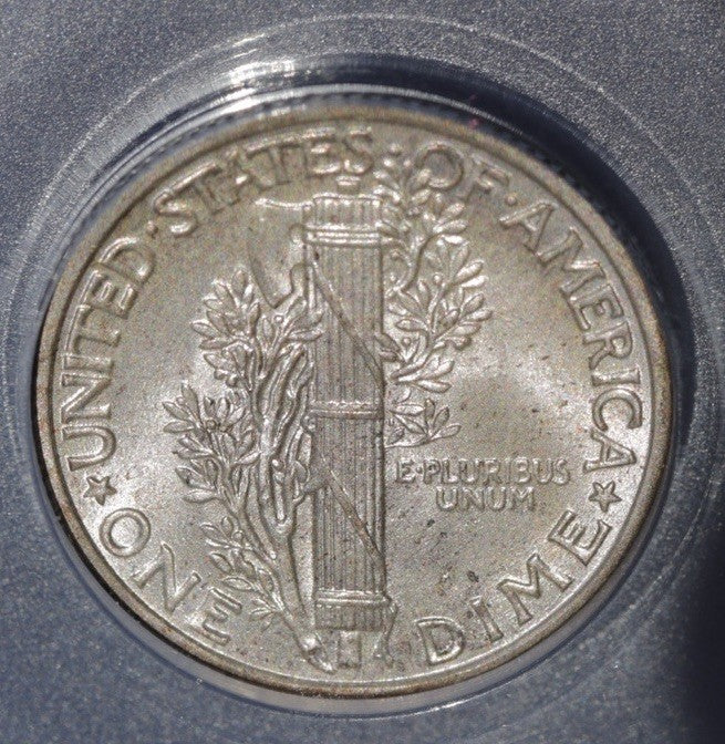 1940  Mercury Dime ANACS MS 67 FB • Full Bands