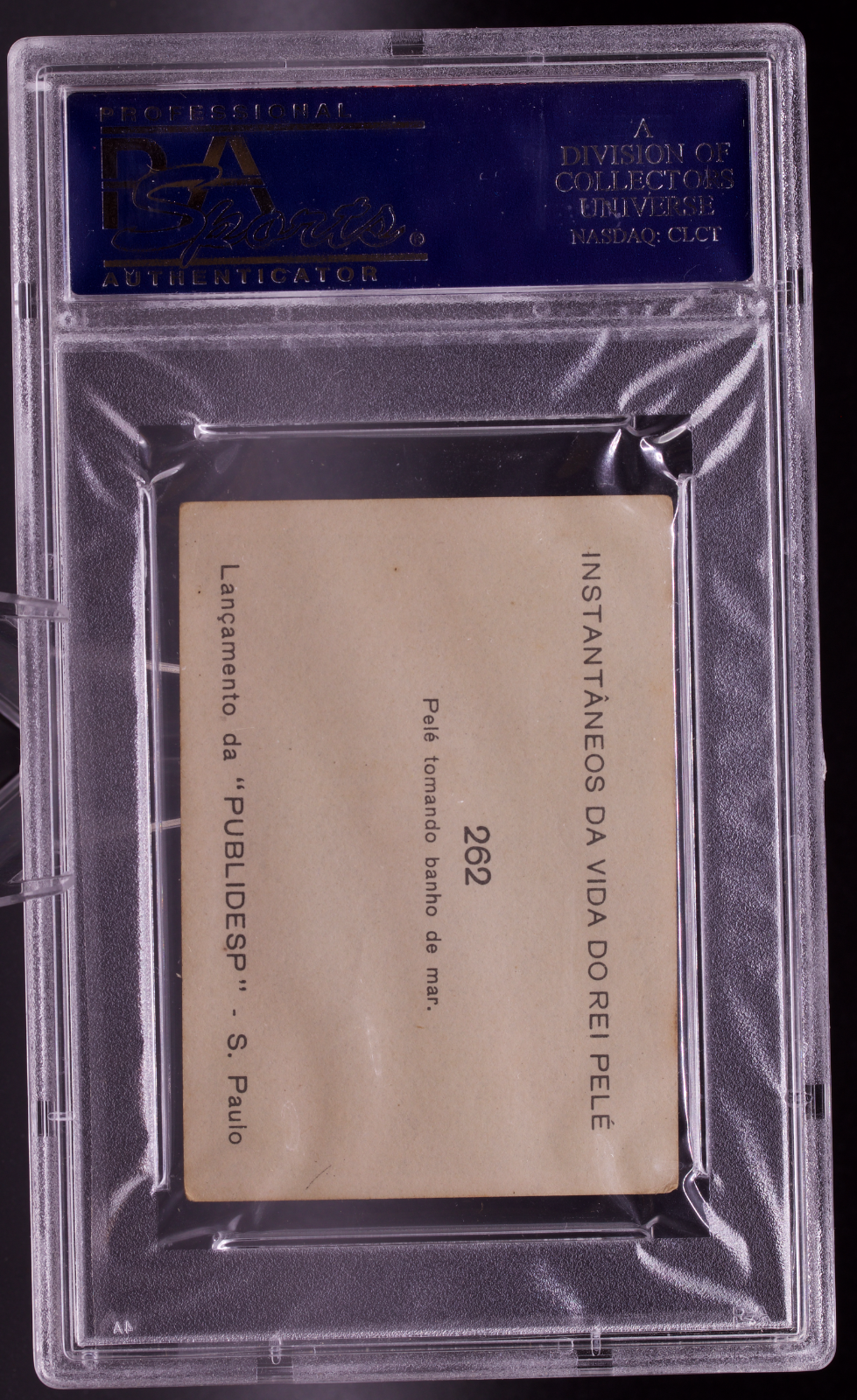 1964 Instantaneos Da Vida #262 Pele PSA 4 VG-EX Sea Beach Brazil Soccer Card