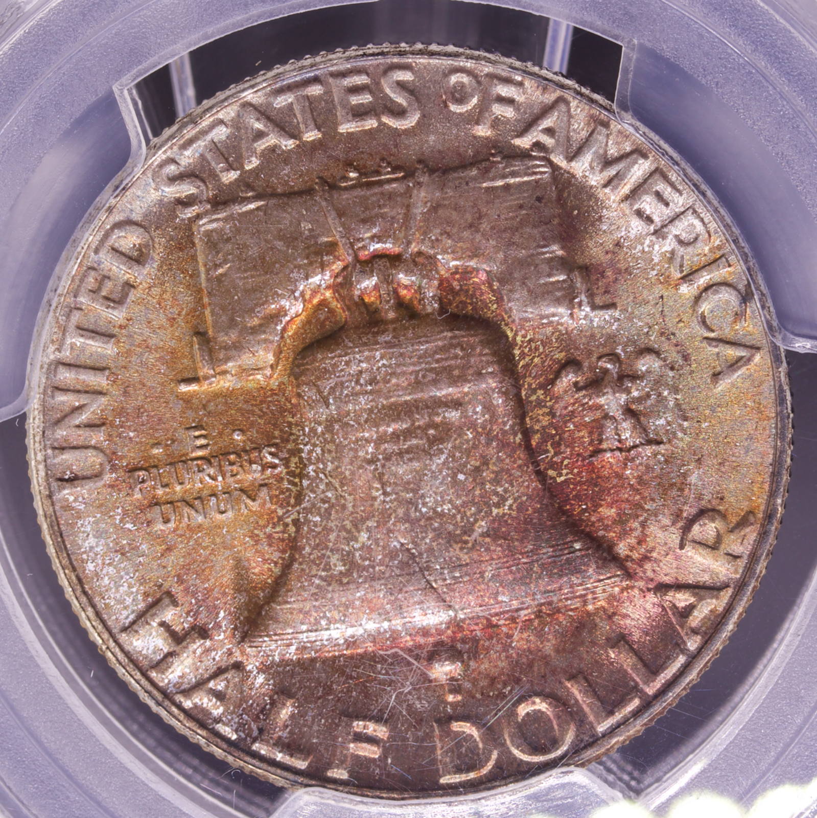 1956 FranklinHalf Dollar PCGS MS67 Toned - CAC