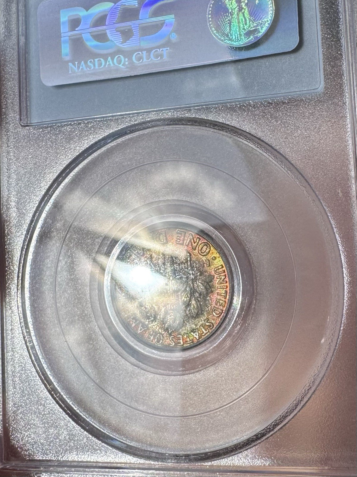 1959-D Roosevelt Dime PCGS MS66 • Deep Rainbow Toning • Toned 10C Coin