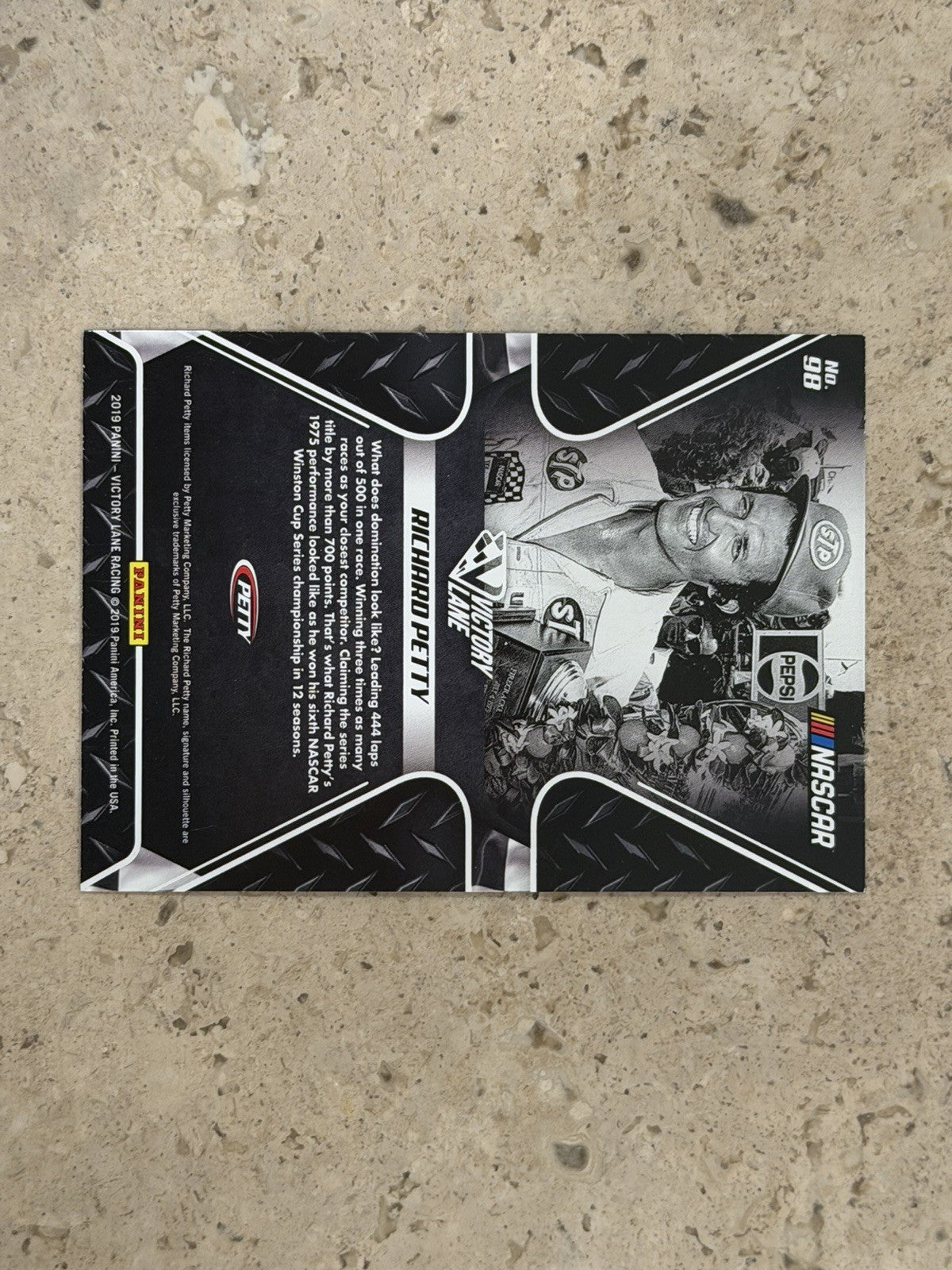 2019 Victory Lane Richard Petty Pedal to the Metal #98 Signed In Person Auto