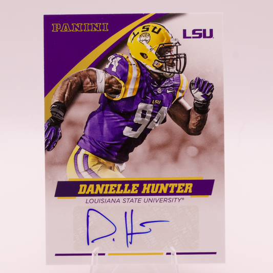 2015 Panini LSU Team Collection Danielle Hunter Auto DH-LSU Tigers Autograph