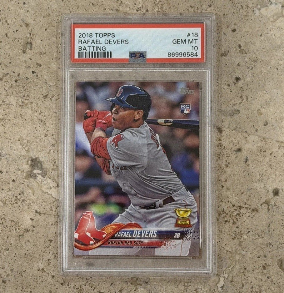 Rafael Devers 2018 Topps #18 RC Rookie All-Star Cup PSA10 Boston Red Sox