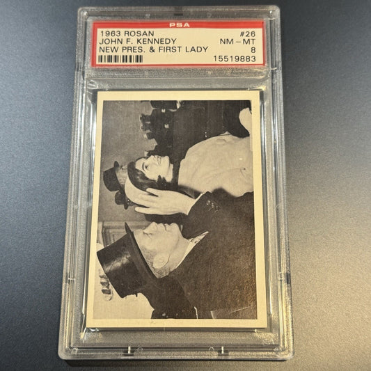 1963 Rosan JFK #26 New President & First Lady • PSA 8 NM-MT • Inauguration Era