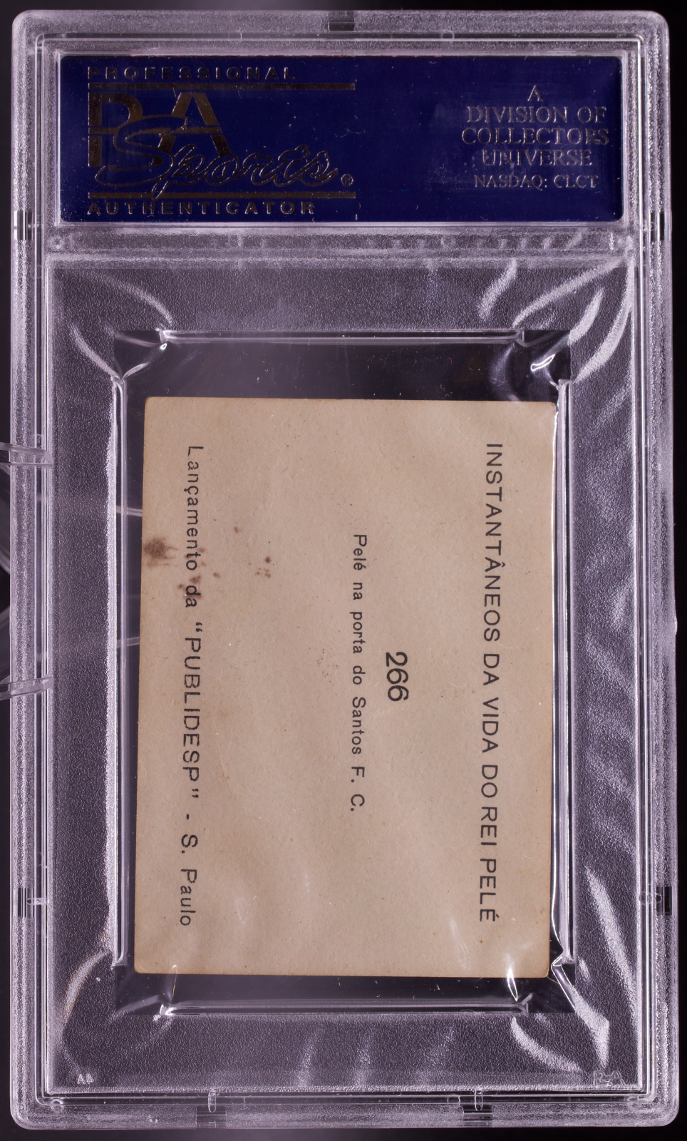 1964 Instantaneos Da Vida #266 Pele PSA 4 VG-EX Santos FC Door Gates Soccer Card