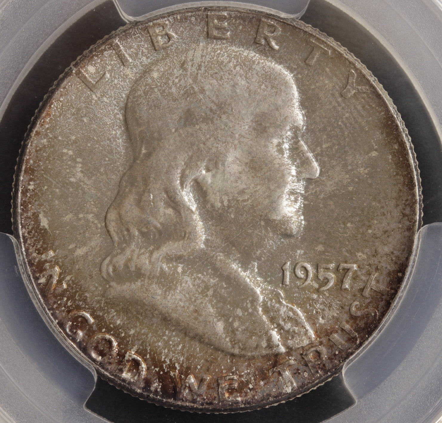 1957 Franklin Half Dollar PCGS MS67 • High-Grade Silver • Original Toning 🔥🔥
